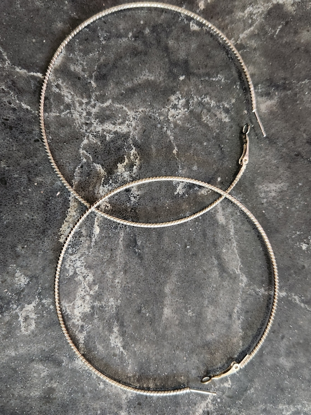 Silver-Tone Textured Hoop Earrings - Women Jewelry